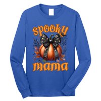 Spooky Mama Halloween Mom Party Costume Gift Long Sleeve Shirt