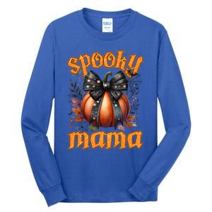 Spooky Mama Halloween Mom Party Costume Gift Tall Long Sleeve T-Shirt