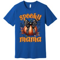 Spooky Mama Halloween Mom Party Costume Gift Premium T-Shirt