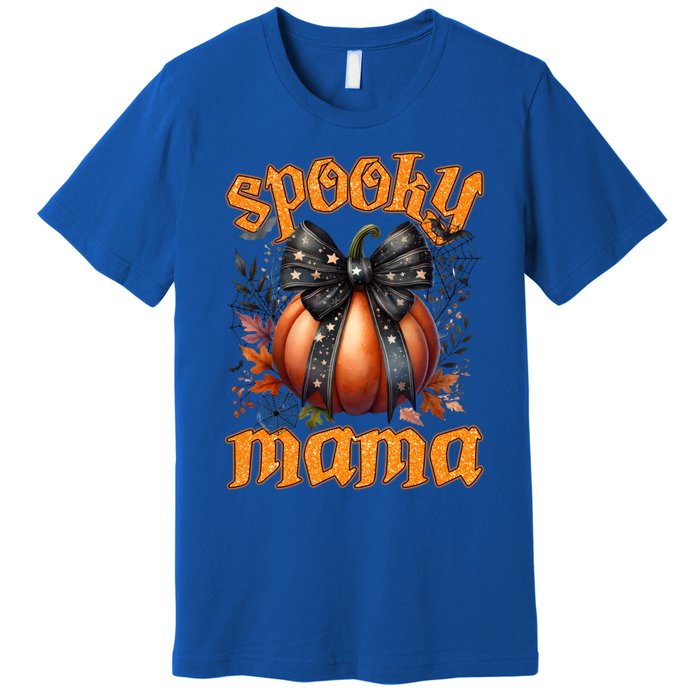 Spooky Mama Halloween Mom Party Costume Gift Premium T-Shirt