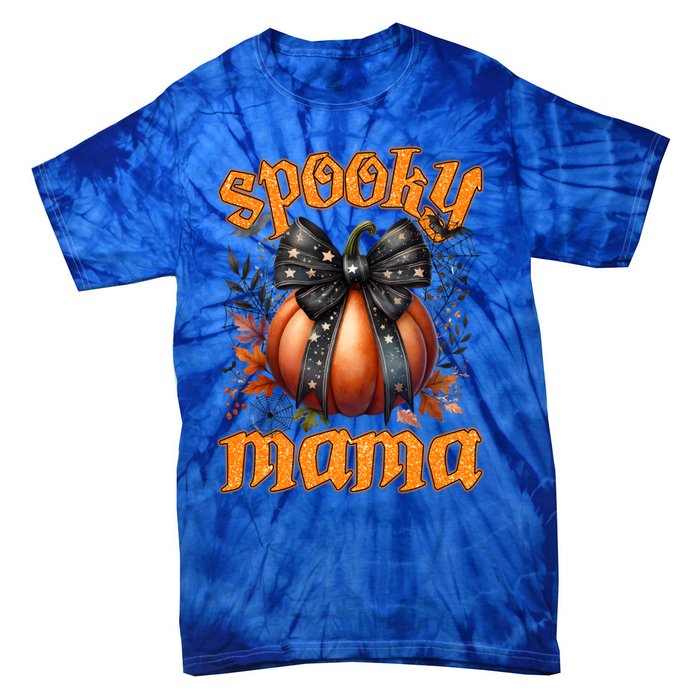 Spooky Mama Halloween Mom Party Costume Gift Tie-Dye T-Shirt