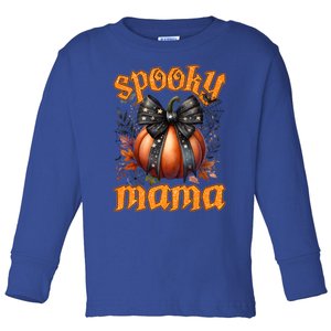 Spooky Mama Halloween Mom Party Costume Gift Toddler Long Sleeve Shirt