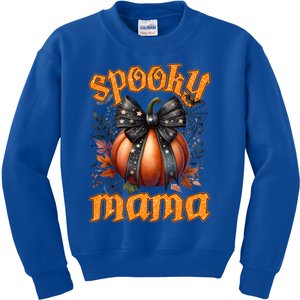 Spooky Mama Halloween Mom Party Costume Gift Kids Sweatshirt