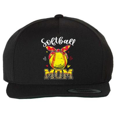 Softball Mom Headband Softball Ball Mothers Day Mama Wool Snapback Cap