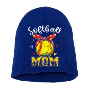 Softball Mom Headband Softball Ball Mothers Day Mama Short Acrylic Beanie