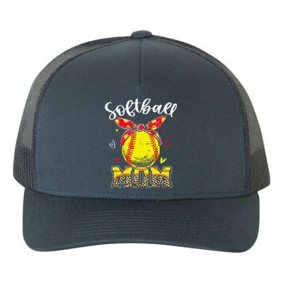 Softball Mom Headband Softball Ball Mothers Day Mama Yupoong Adult 5-Panel Trucker Hat