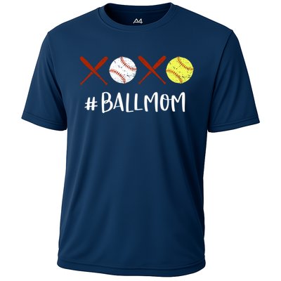 Softball Mom Hoodie Baseball Mom Hoodie Gifts Cooling Performance Crew T-Shirt