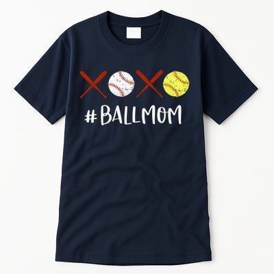 Softball Mom Hoodie Baseball Mom Hoodie Gifts Tall T-Shirt