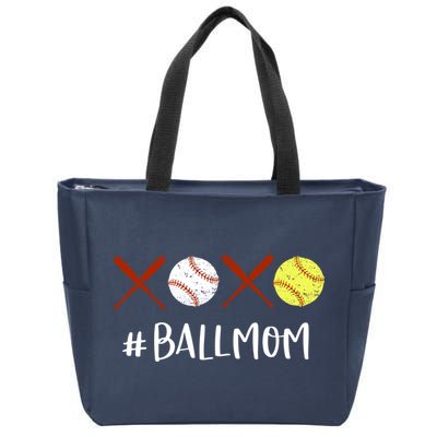 Softball Mom Hoodie Baseball Mom Hoodie Gifts Zip Tote Bag