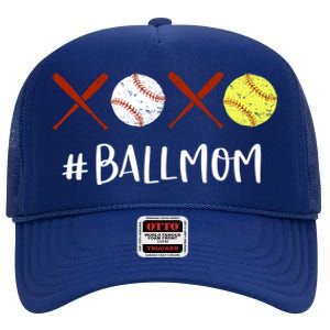 Softball Mom Hoodie Baseball Mom Hoodie Gifts High Crown Mesh Back Trucker Hat