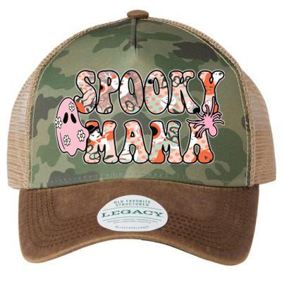 Spooky Mama Halloween Mom Legacy Tie Dye Trucker Hat