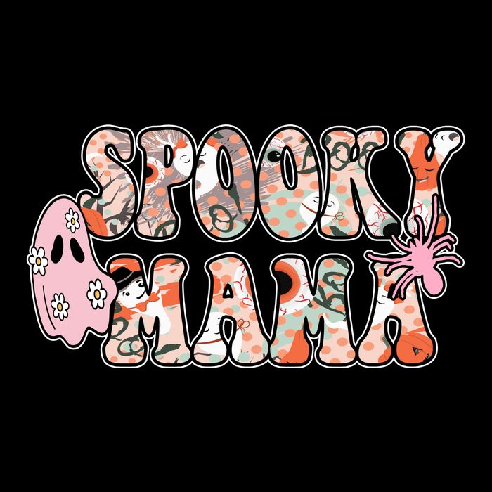Spooky Mama Halloween Mom Drawstring Bag