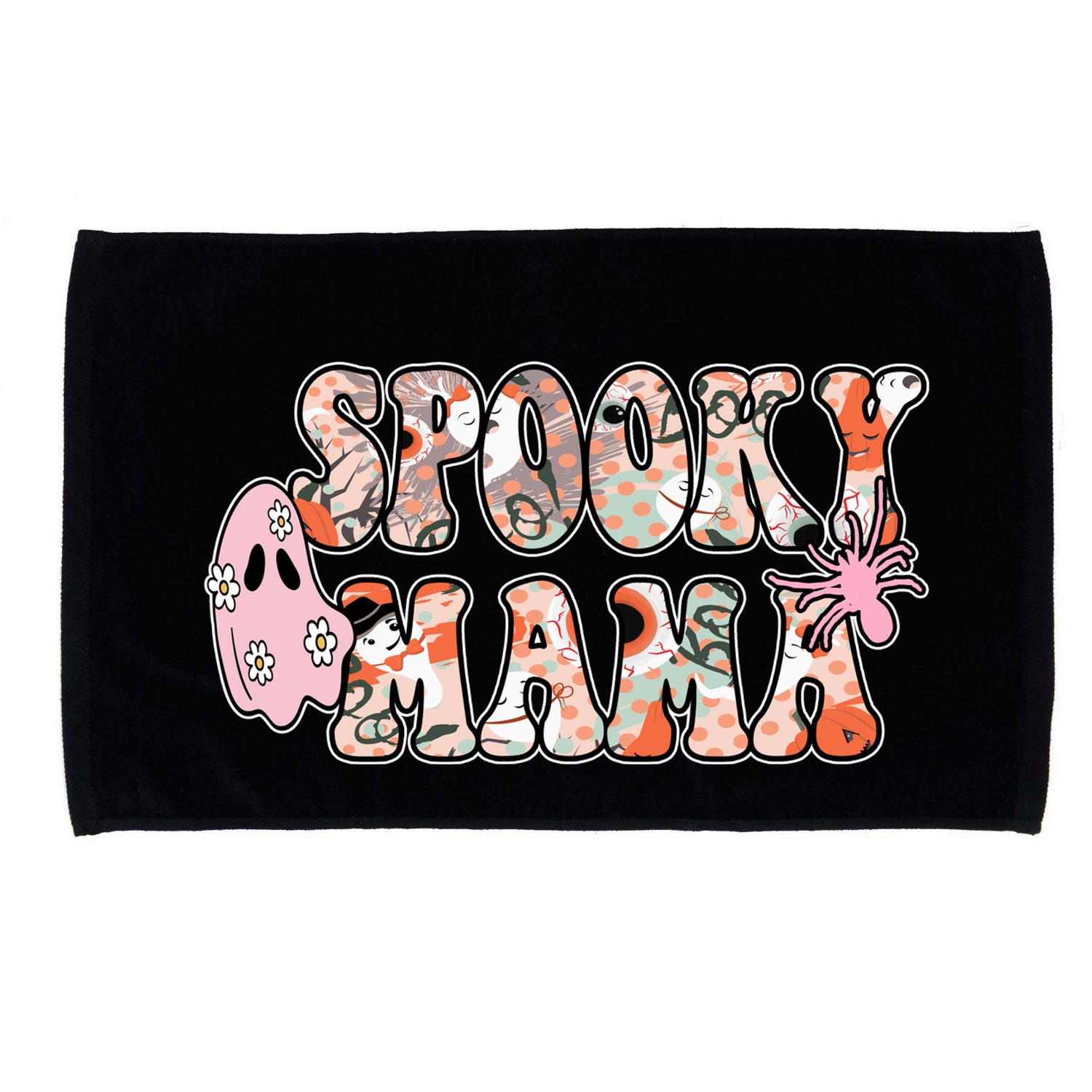 Spooky Mama Halloween Mom Microfiber Hand Towel