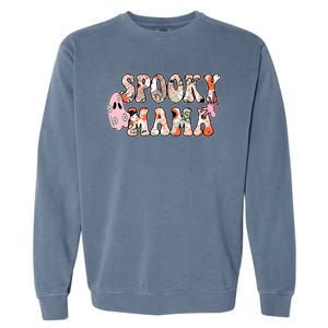 Spooky Mama Halloween Mom Garment-Dyed Sweatshirt