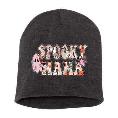 Spooky Mama Halloween Mom Short Acrylic Beanie