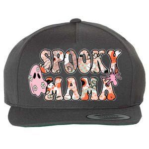 Spooky Mama Halloween Mom Wool Snapback Cap