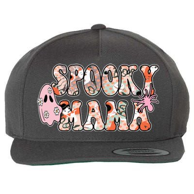 Spooky Mama Halloween Mom Wool Snapback Cap