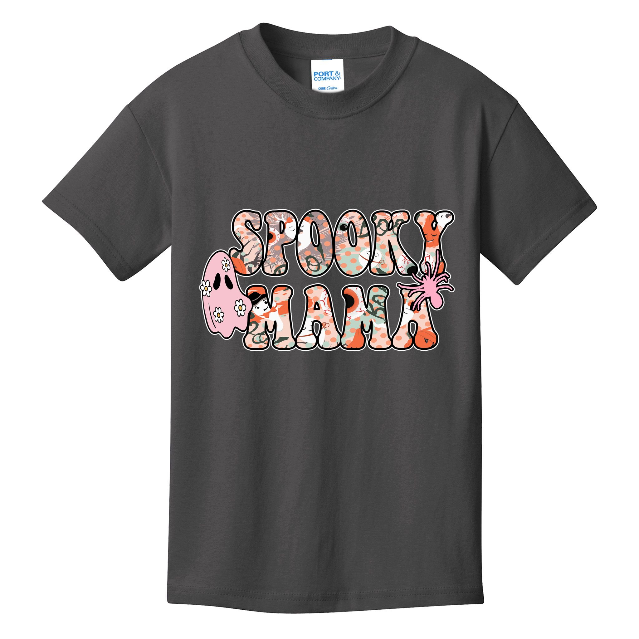 Spooky Mama Halloween Mom Kids T-Shirt