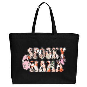 Spooky Mama Halloween Mom Cotton Canvas Jumbo Tote