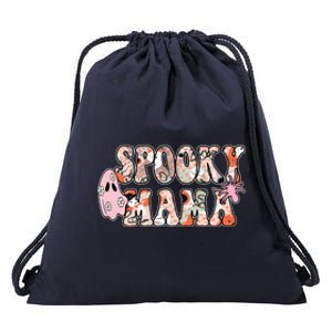 Spooky Mama Halloween Mom Drawstring Bag