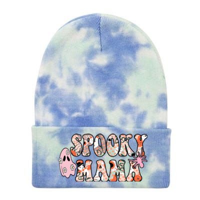 Spooky Mama Halloween Mom Tie Dye 12in Knit Beanie