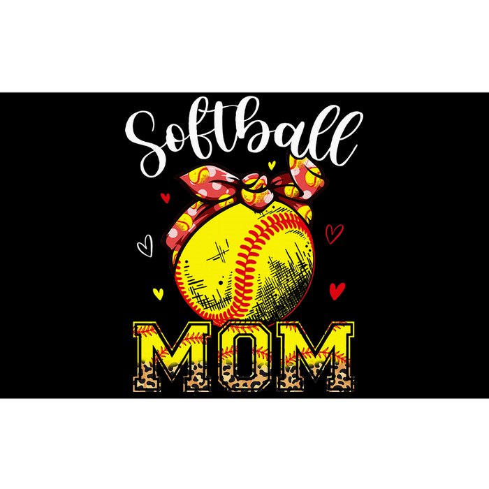 Softball Mom Headband Leopard Softball Ball Mothers Day Mama Bumper Sticker