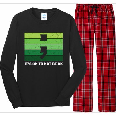 Semicolon Mental Health Awareness Long Sleeve Pajama Set