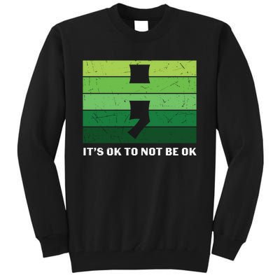 Semicolon Mental Health Awareness Tall Sweatshirt