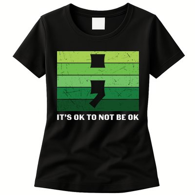 Semicolon Mental Health Awareness Womens T-Shirt