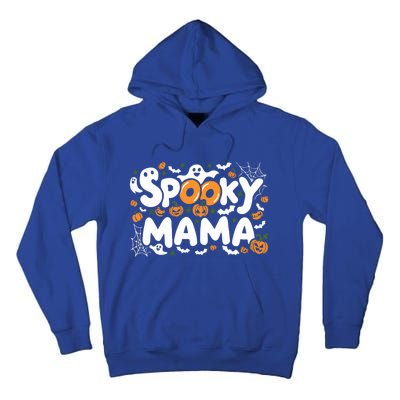 Spooky Mama Halloween Witchy Mom Ghosts And Pumpkins Costume Gift Tall Hoodie