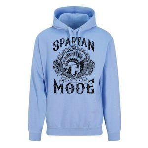 Spartan Mode Helmet Gym Warrior Fitness Beast Sparta Workout Gift Unisex Surf Hoodie