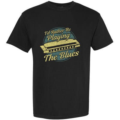 Style Musician Harmonica Blues Garment-Dyed Heavyweight T-Shirt