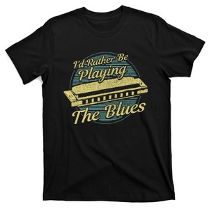 Style Musician Harmonica Blues T-Shirt