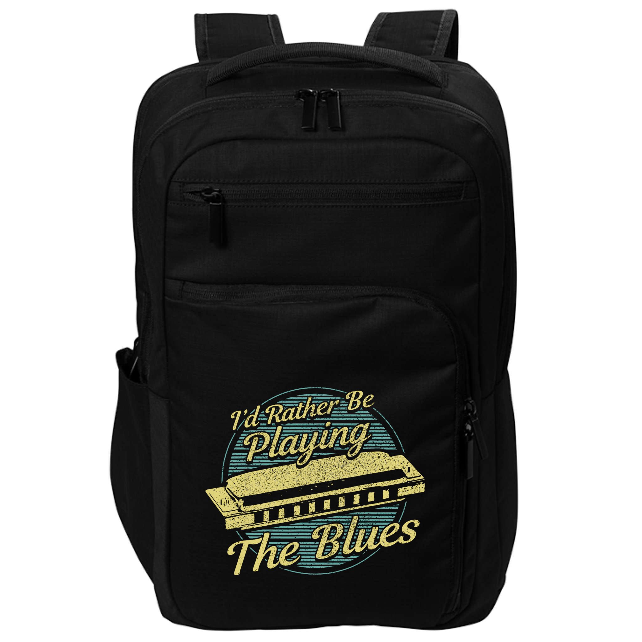 Style Musician Harmonica Blues Impact Tech Backpack