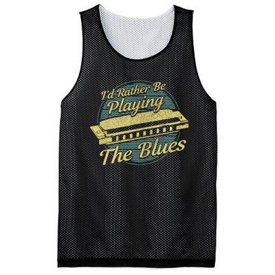 Style Musician Harmonica Blues Mesh Reversible Basketball Jersey Tank