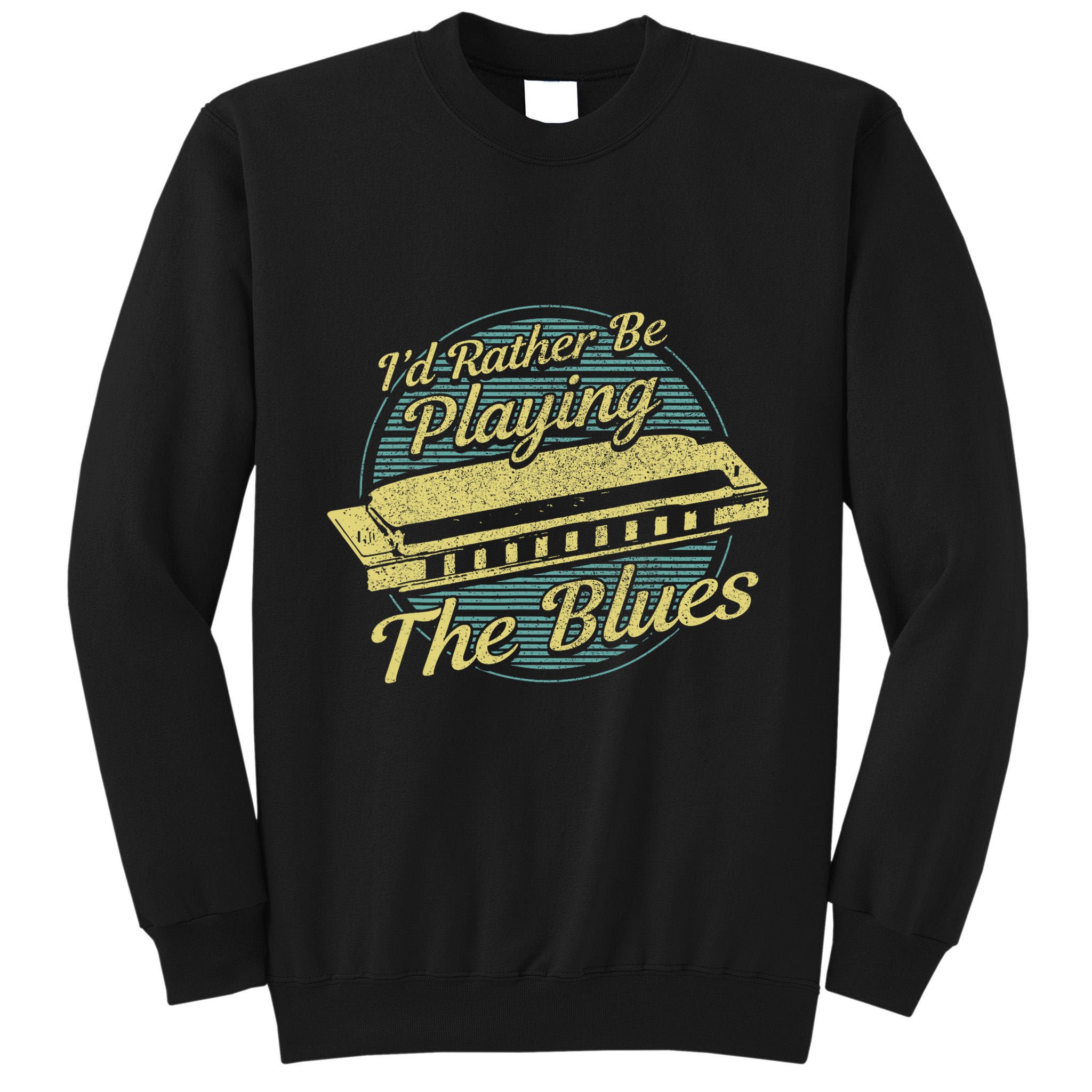 Style Musician Harmonica Blues Tall Sweatshirt