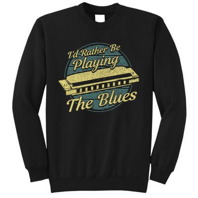 Style Musician Harmonica Blues Tall Sweatshirt