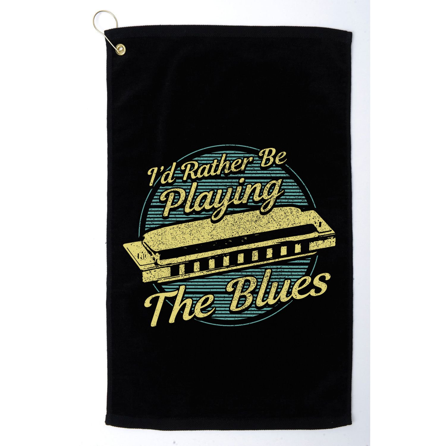 Style Musician Harmonica Blues Golf Towel