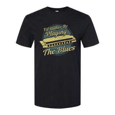 Style Musician Harmonica Blues Softstyle CVC T-Shirt