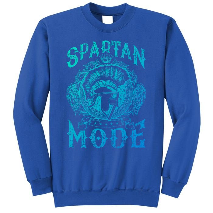 Spartan Mode Helmet Gym Warrior Fitness Beast Sparta Workout Gift Sweatshirt