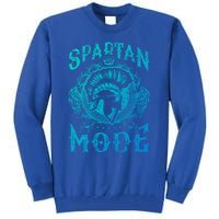 Spartan Mode Helmet Gym Warrior Fitness Beast Sparta Workout Gift Tall Sweatshirt