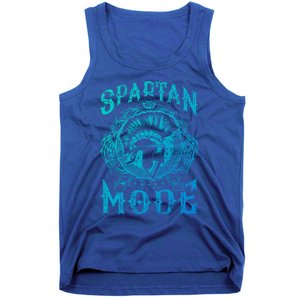 Spartan Mode Helmet Gym Warrior Fitness Beast Sparta Workout Gift Tank Top