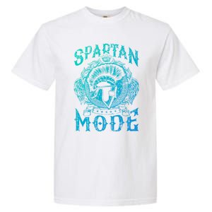 Spartan Mode Helmet Gym Warrior Fitness Beast Sparta Workout Gift Garment-Dyed Heavyweight T-Shirt