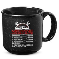 Sarcastic Mechanic Hourly Rate Skilled Professional 15oz Campfire Ceramic Mug
