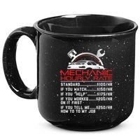 Sarcastic Mechanic Hourly Rate Skilled Professional 15oz Campfire Ceramic Mug