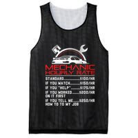 Sarcastic Mechanic Hourly Rate Skilled Professional Mesh Reversible Basketball Jersey Tank