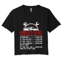 Sarcastic Mechanic Hourly Rate Skilled Professional Women's Crop Top Tee