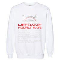 Sarcastic Mechanic Hourly Rate Skilled Professional Garment-Dyed Sweatshirt