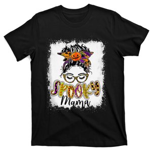 Spooky Mama Halloween Skull Witchy Mama Witch Mom Spooky T-Shirt