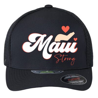 Strong Maui Hawaii Island I Love Hawaii Gift Flexfit Unipanel Trucker Cap